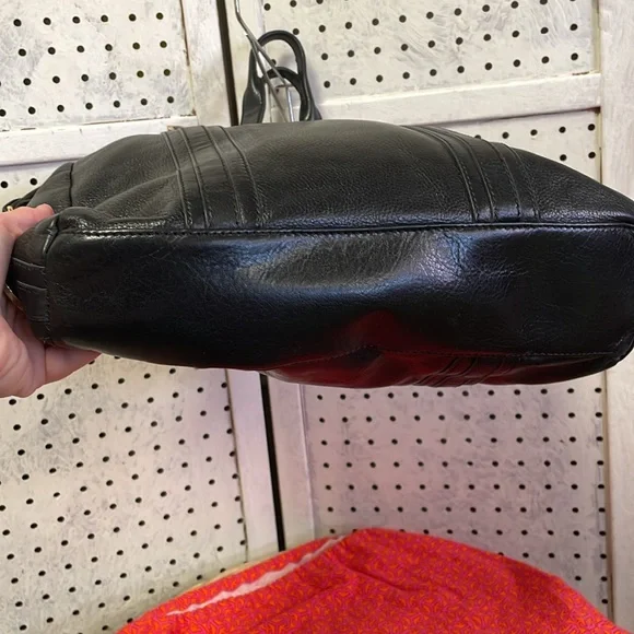 Tory Burch Black Leather Satchel with Gold Hardware - Picture 5 of 10